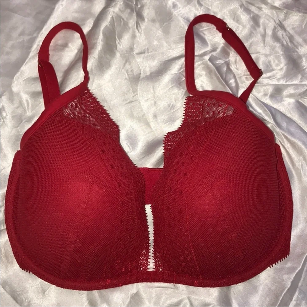VINTAGE Y2K! NWOT Incredible by VS Victoria’s Secret Mesh Lace Plunge Bra, 32F